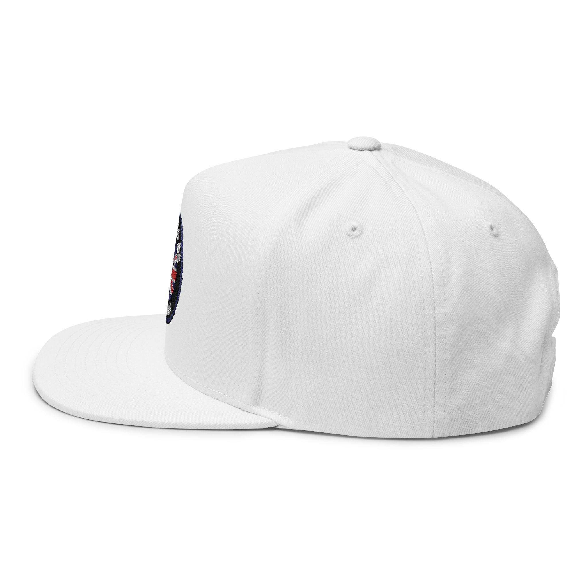 Proud to Be British embroidered patch Flat Bill Cap | Union Jack snapback