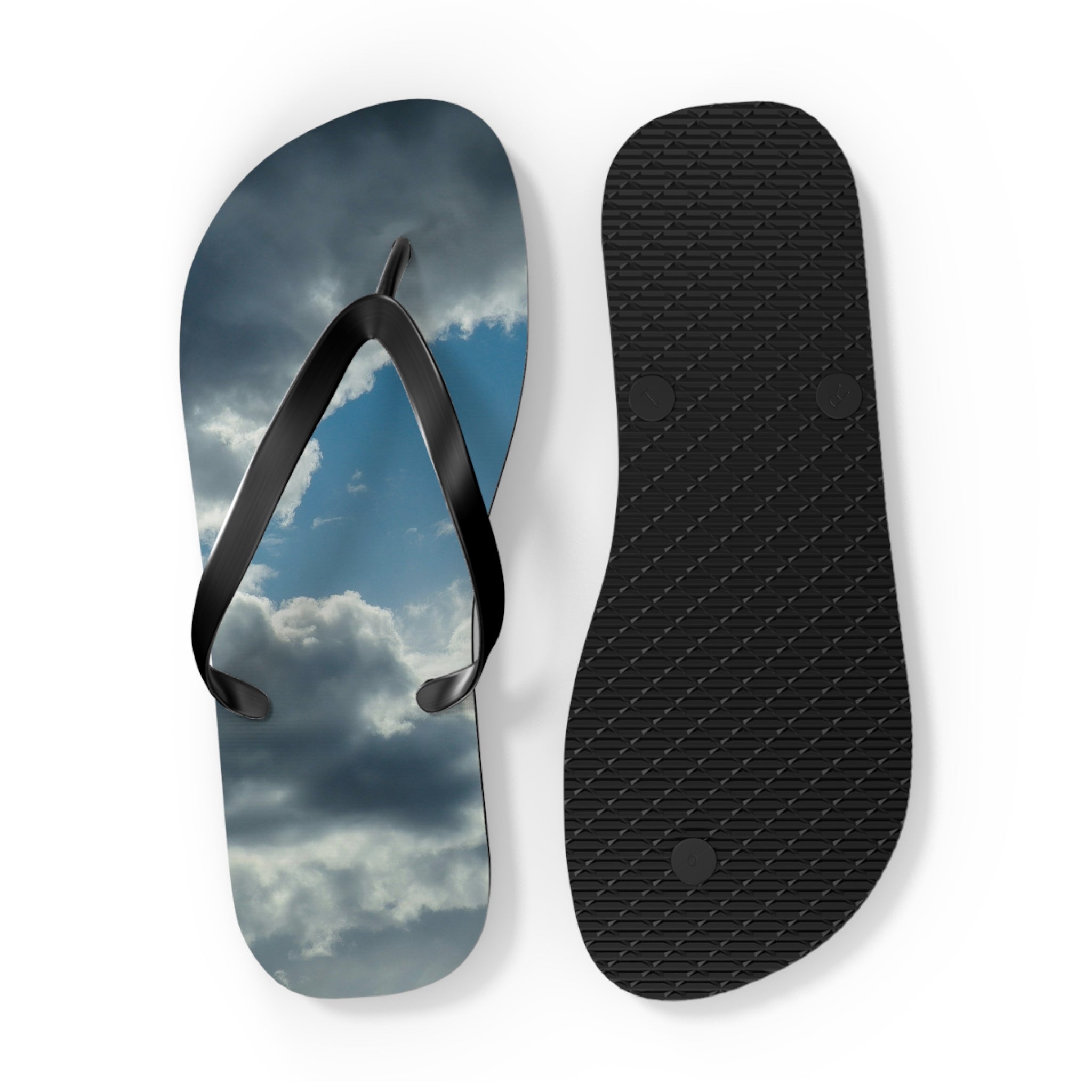 Cloud Sky Flip Flops – Stormy Sky Beach Sandals