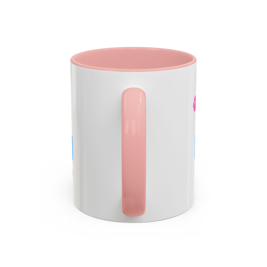 Dog Mom Accent Coffee Mug — Cute Paw Print 11/15oz Gift for Pet Lovers