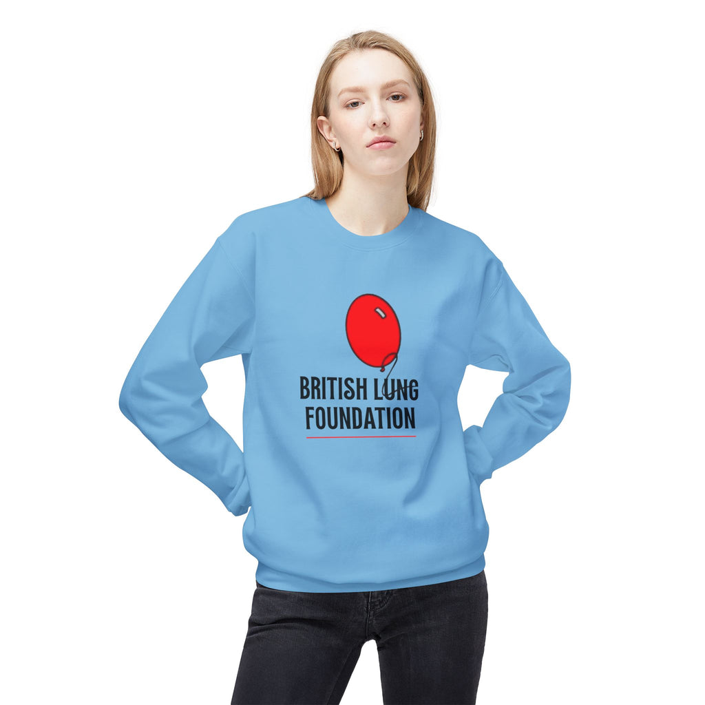 British Lung Foundation balloon logo Sweatshirt | charity lung health as worn by the late Princess Diana