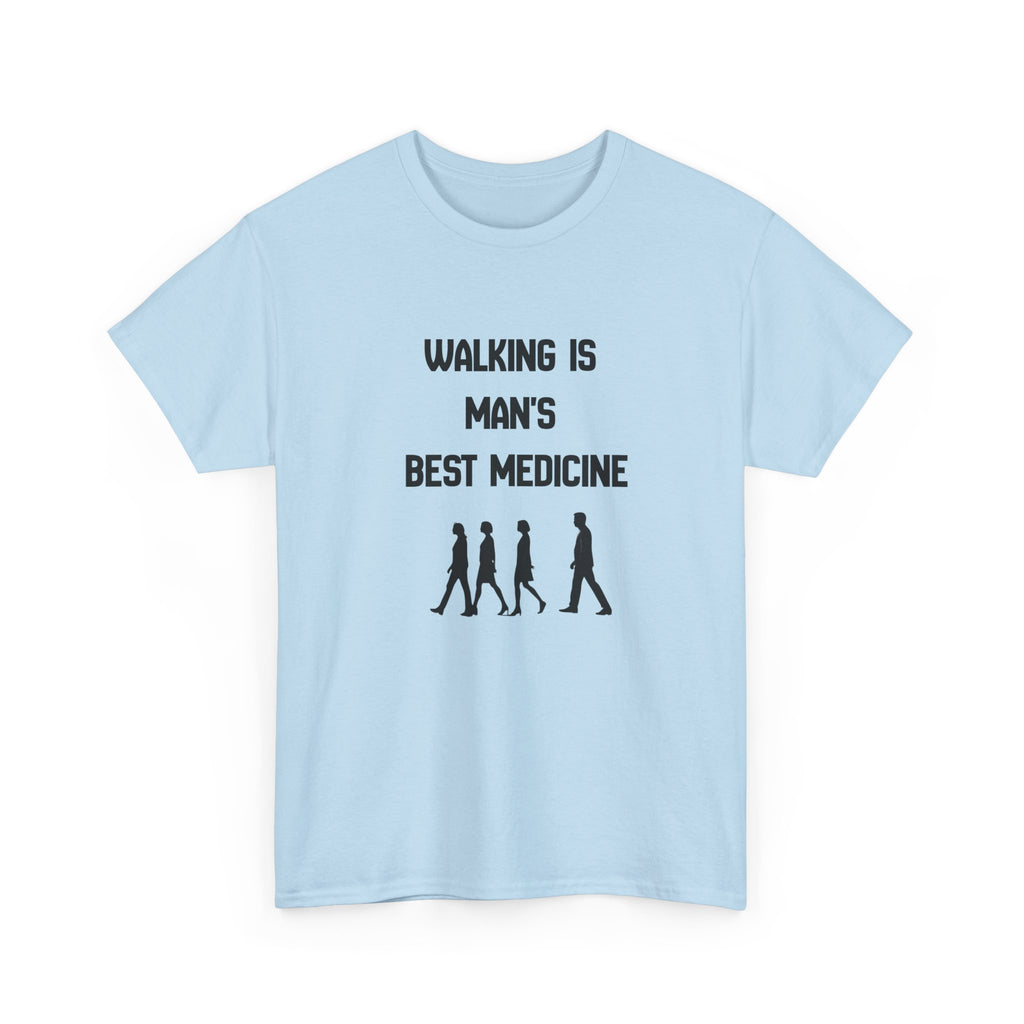 Hippocrates 'Walking Is Man's Best Medicine' T-Shirt — Fitness & Wellness Graphic Tee