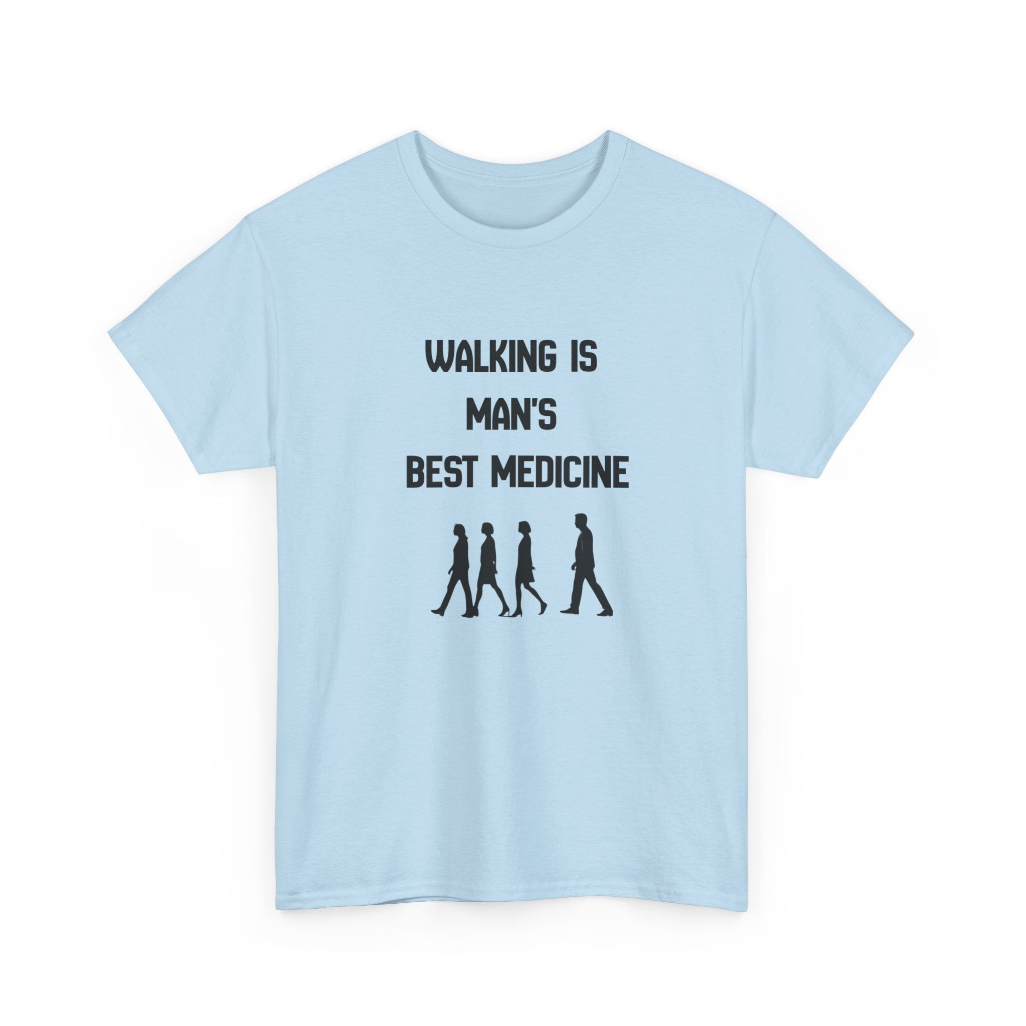 Hippocrates 'Walking Is Man's Best Medicine' T-Shirt — Fitness & Wellness Graphic Tee