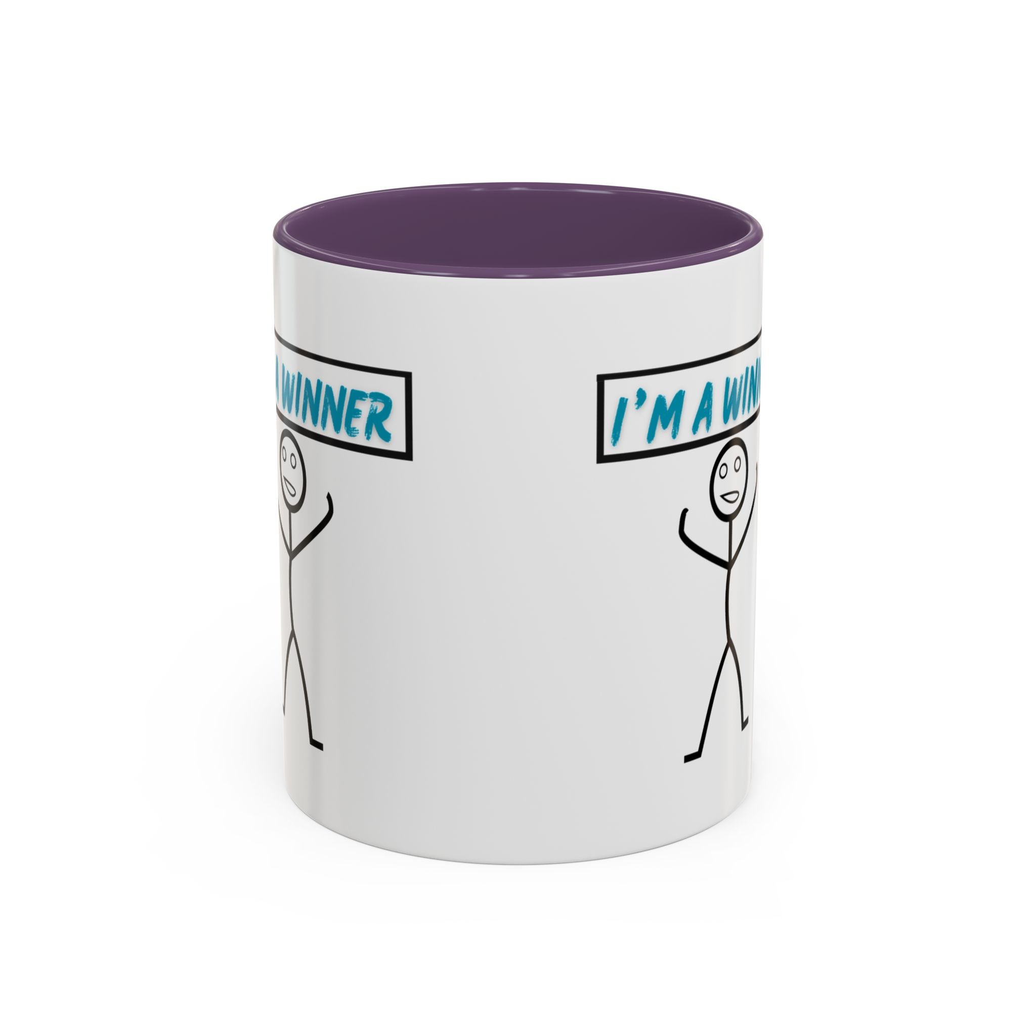 I'm a Winner Accent Coffee Mug — Funny Motivational 11/15oz