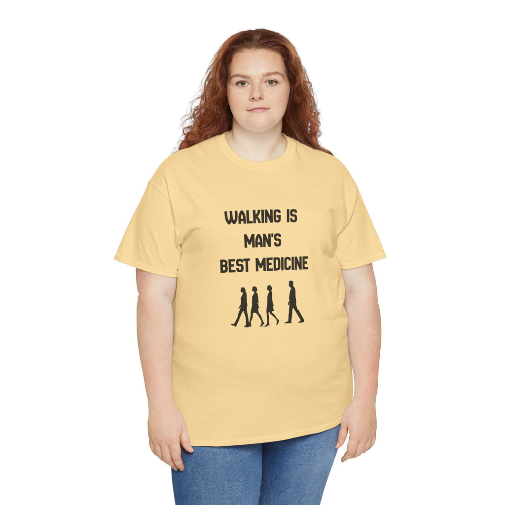 Hippocrates 'Walking Is Man's Best Medicine' T-Shirt — Fitness & Wellness Graphic Tee