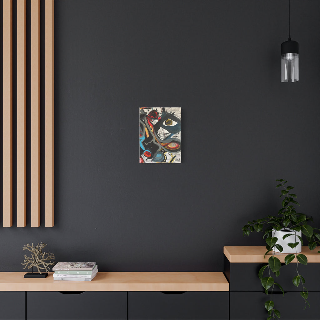 Abstract Expressionist Eye Canvas Print | Colorful Modern Wall Art | Matte Finish | 1.25" Stretched Canvas