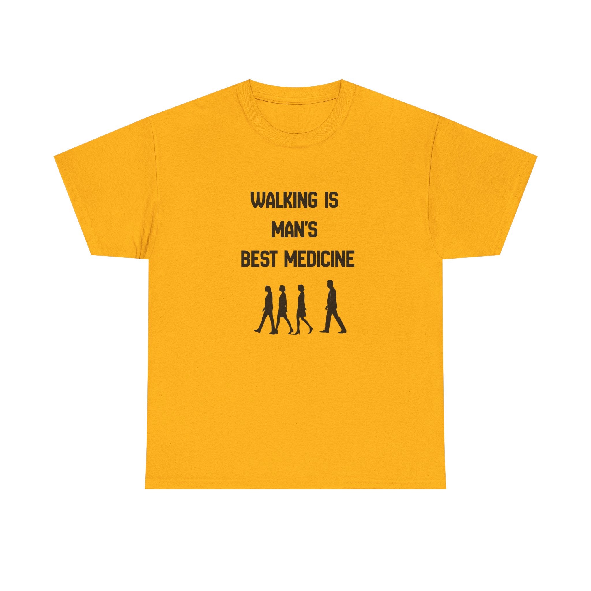 Hippocrates 'Walking Is Man's Best Medicine' T-Shirt — Fitness & Wellness Graphic Tee