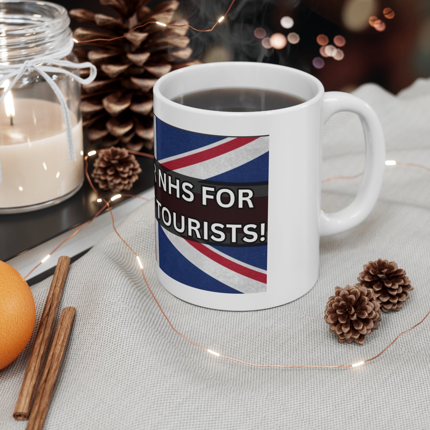 Protect Our NHS, Ideal for Citizens, Patriotic Coffee Mug - Political Gifts, Tea Lovers, Home Decor, Office Use, Father's Day
