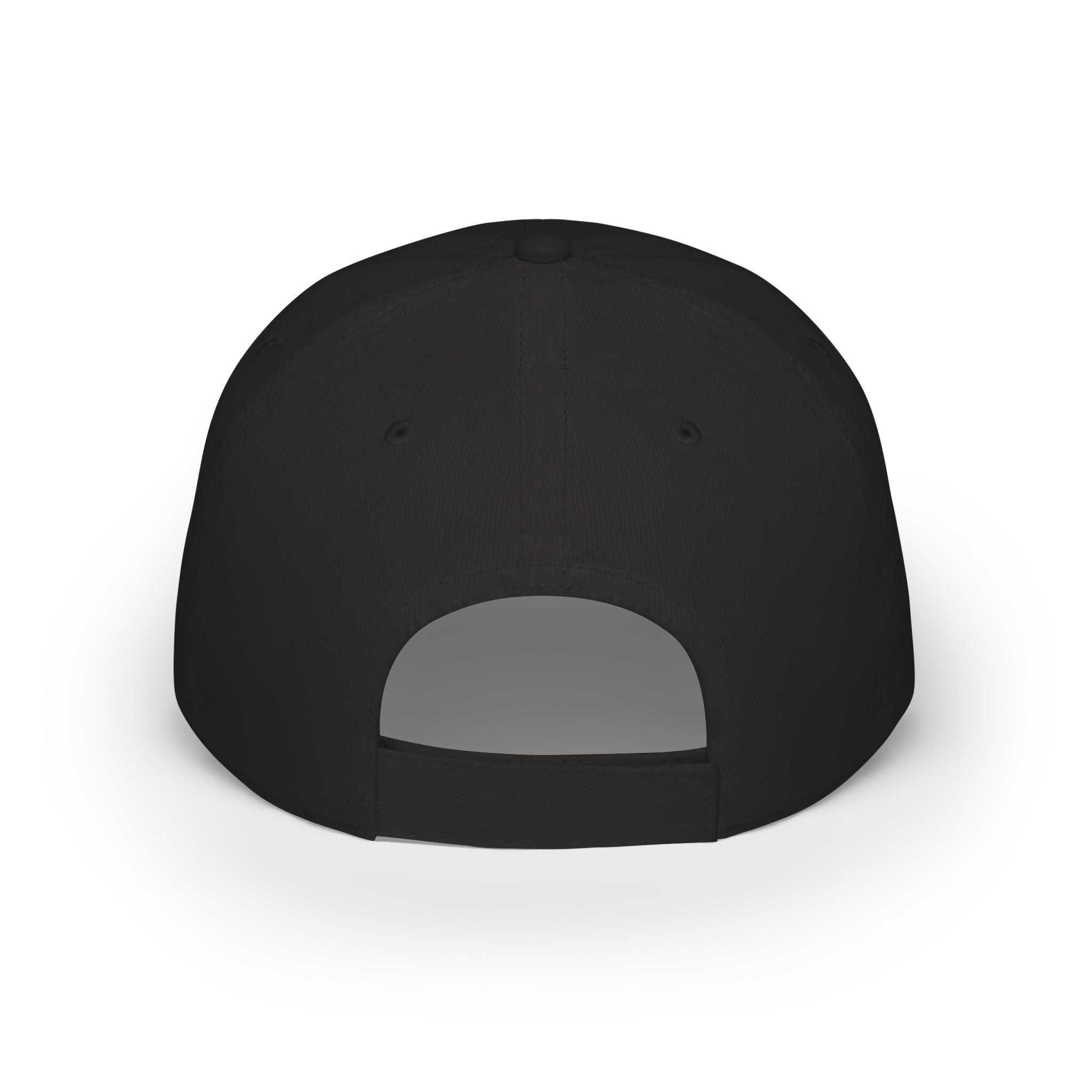 USA outline logo Low Profile Cap | Patriotic American hat, red embroidered text