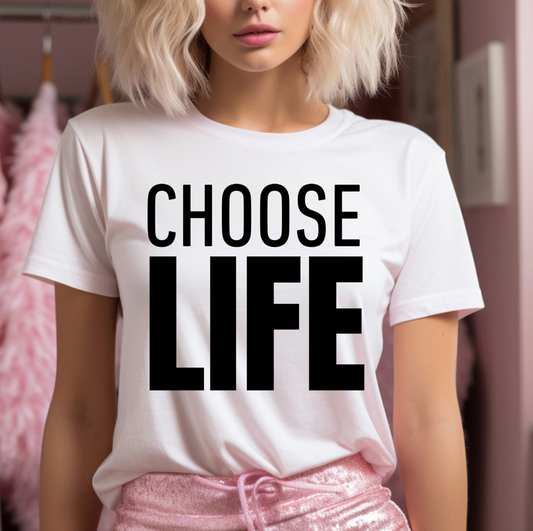 Choose Life George Micheal inspired -Unisex T-Shirt - Inspirational Fashion, Everyday Wear, Casual Gift, Motivational Quote, Gift for All Occasions